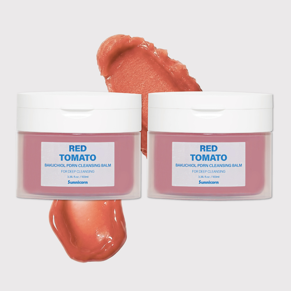 써니콘 비건 클렌징밤 바쿠치올 PDRN 레드토마토 모공 피지 메이크업 100ml, 2개 - 상품 이미지