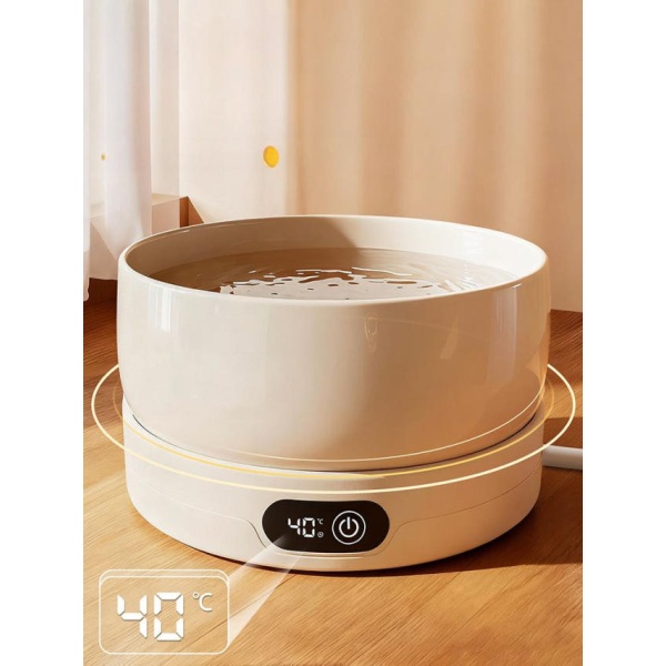 스마트 펄화이트 고양이 살균 음수기 USB 보온 저소음 700ml 4단 700ml 단일 - 상품 이미지