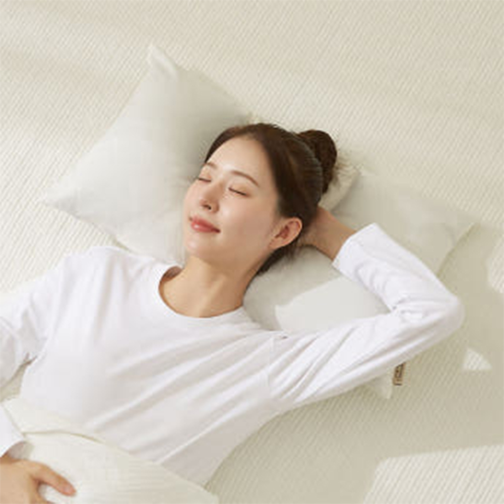 집앤콕 빨아쓰는 경추베개 목디스크 일자목 거북목  옆으로도 편한 베개 아이보리, Free