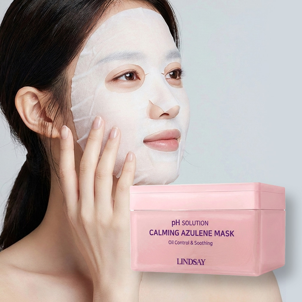 뽑아쓰는 마스크팩 마데카소사이드 화잘먹 약산성 아줄렌카밍마스크 겔마스크팩 - 상품 이미지