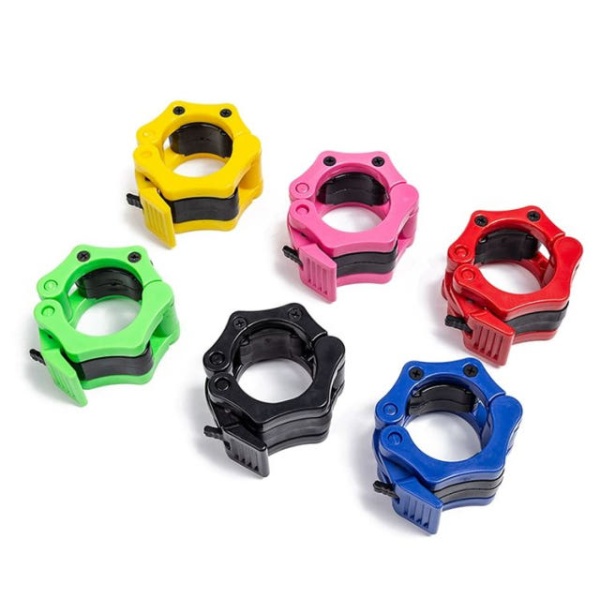 프리미엄 바벨 클립 고정 장치 피트니스 소형 3.0cm 구멍 레드 홈트 집게 2.8cm 소형 구멍 블루 - 상세 이미지 4