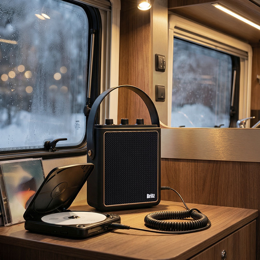 브리츠 BZ-JB8100 포터블 블루투스 스피커 25W 오브제 더시그니처 매트블랙 이미지 7