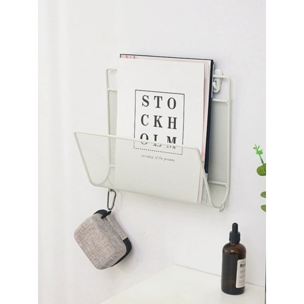 모던 욕실 화장실 선반 책 꽂이 벽걸이 1단 미니 골드 손잡이 수납 바구니 1칸 26x36cm 플랫 골드 삼각형 책장 1칸 26x36cm - 상세 이미지 5