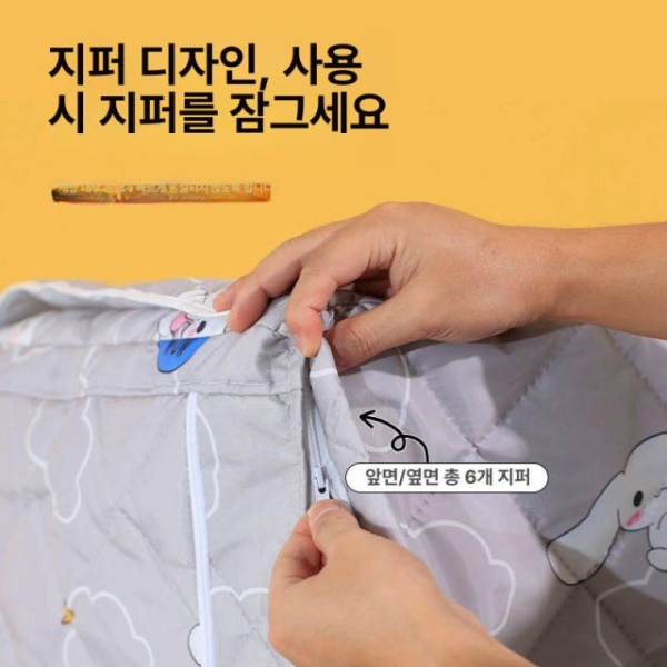프리미엄 세탁기 겨울 단열 방수 방한 보온 커버 자외선 통돌이 B4001 A B4001 A - 상세 이미지 4