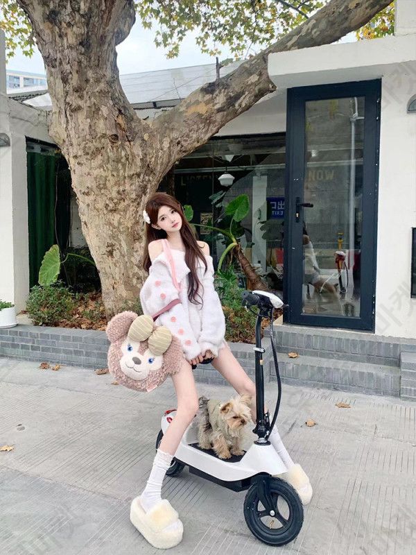 접이식 전동스쿠터 배달 전기자전거 접이식 오토바이 이미지 6