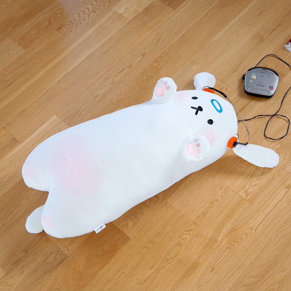 아가말티 강아지 바디필로우 롱쿠션 긴베개 대형베개 대형인형 침대인형 - 상세 이미지 4