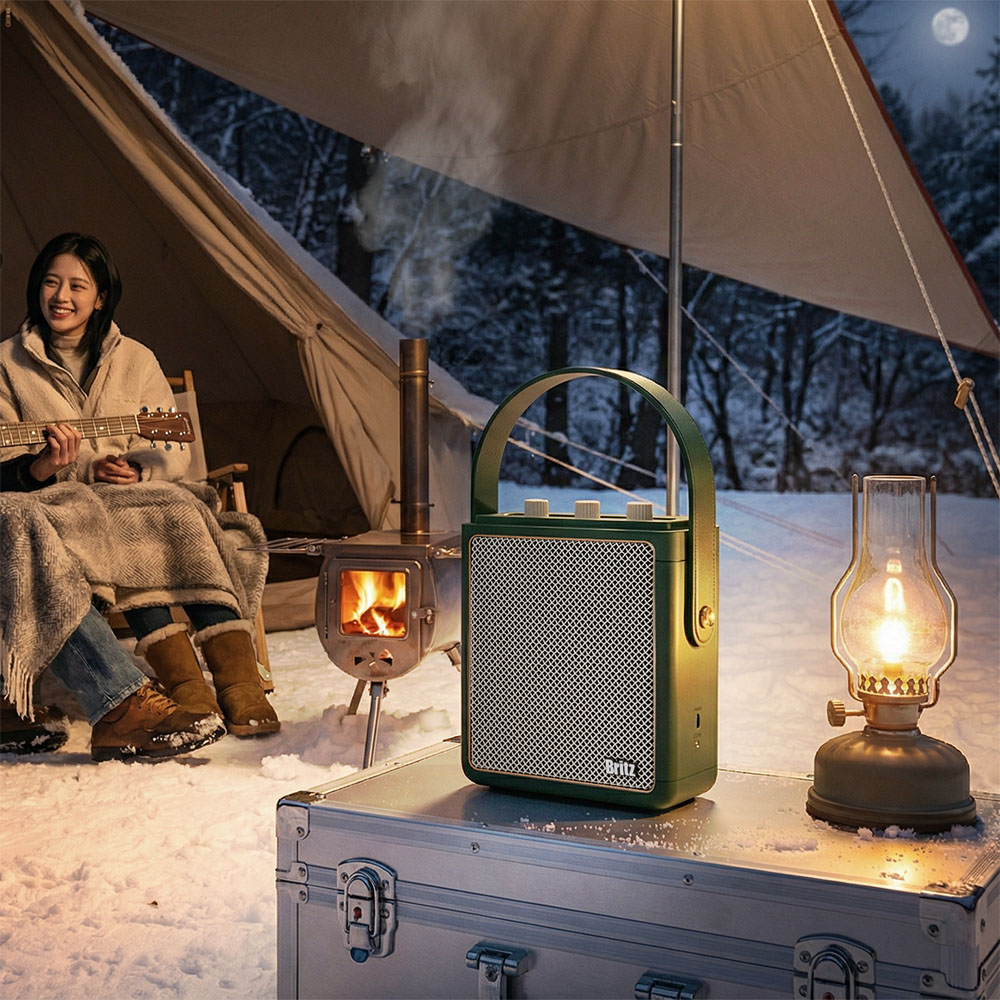 브리츠 BZ-JB8100 포터블 블루투스 스피커 25W 오브제 더시그니처 매트블랙 이미지 6
