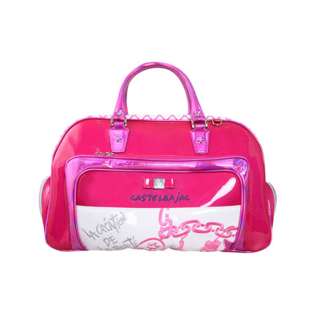 [중고](리퍼브) 까스텔바작 JHFYC-123U 핑크 보스턴백 GF