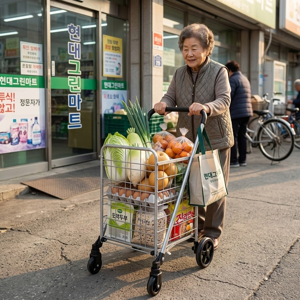 접이식 노인 보행 보조기 어르신 걸음 보조 보행기 대형 이미지 8