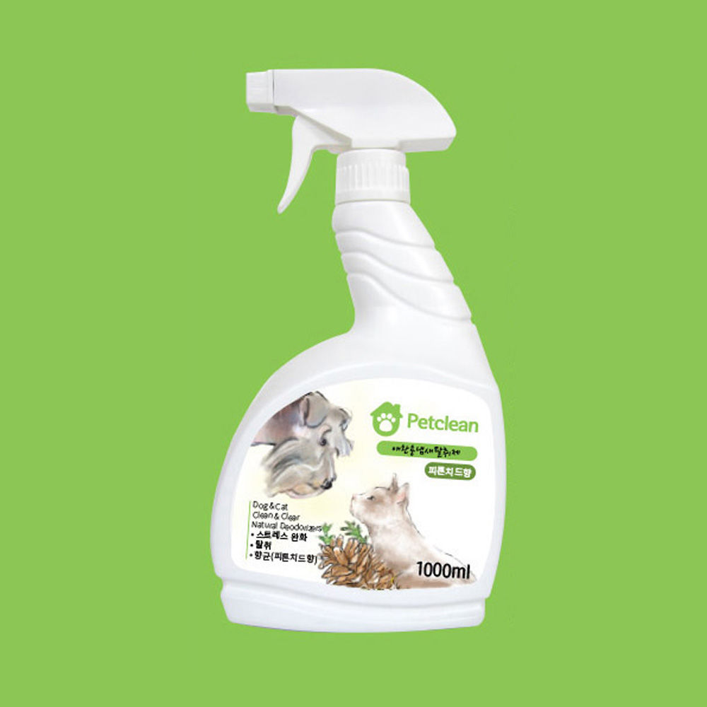 펫크린 탈취제 1000ml (피톤치드향) (강아지 탈취제) - 상품 이미지