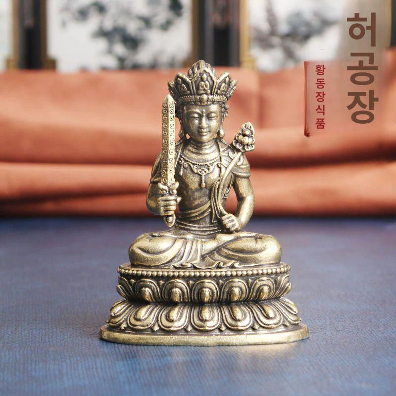 허공장보살 불교용품 황동 좌불상 불교 키링 펜던트 기도초 보현보살 관세음보살 - 상세 이미지 2