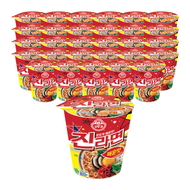 오뚜기 진라면 매운맛 컵라면 소컵 65g