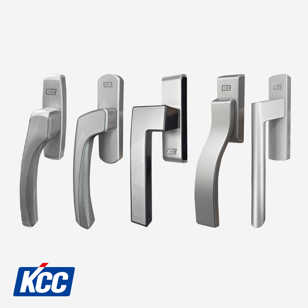 KCC 창호 오토락 샷시손잡이 창문 샤시 핸들 자동그립1 KCC뉴프레임 화이트 소 공용 이미지 3