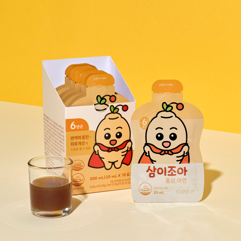 어린이 아이 키즈 홍삼 아연 음료 유아 영양제 20mL 15포, 2개 이미지 2