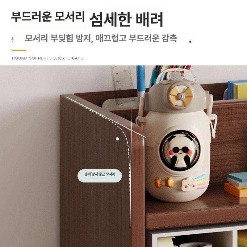 책상위 수납장 소품 레트로 황색 인테리어 따뜻한 데스크 공간 책상 탁상 미니 사무실 심플 - 상세 이미지 4