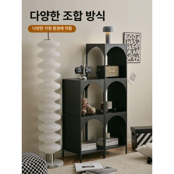 실용적인 북유럽 코너 틈새 양면 디자인 그린 2단 소형 책꽂이 수납 도서랙 그린 2단 - 상세 이미지 3