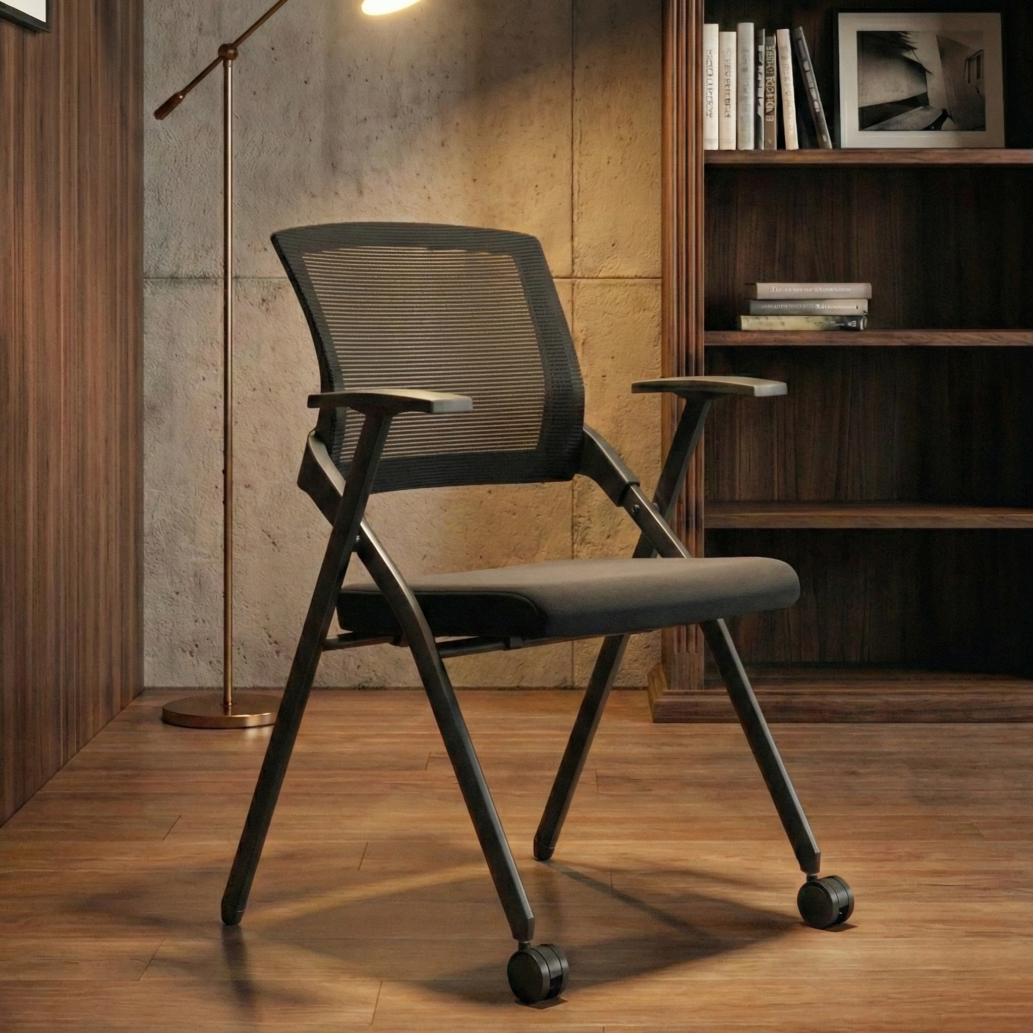 린백토리 포커스 LTY100S 학생 바퀴없는 허리 편한 공부 책상 사무실 회의실 접이식 메쉬 의자