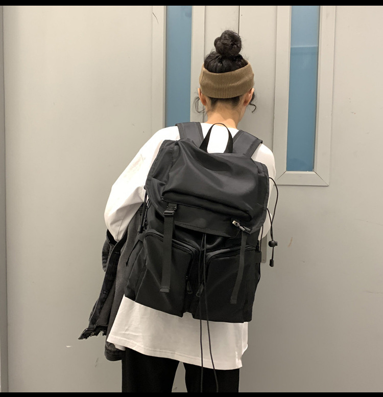 어썸 플랩 백팩 [BLACK] 이미지 7
