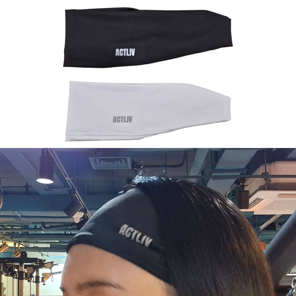 스포츠 운동 러닝 헤어밴드 땀 흡수 쿨 머리띠 테니스 축구 크로스핏 헬스 등산 2개입 - 상품 이미지