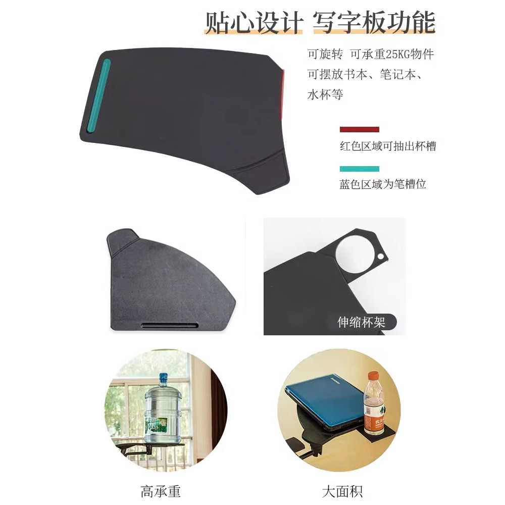 사무용 일체형 의자책상 강의실 컨퍼런스 용 가구 접이식 이미지 6