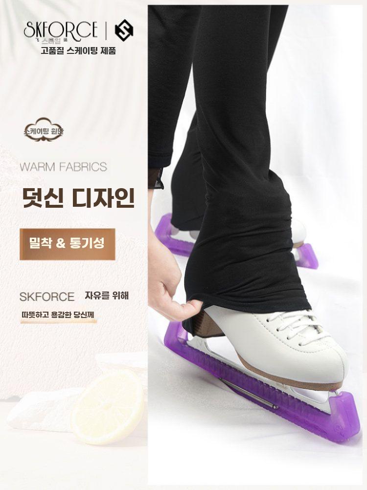 피겨스케이팅 훈련복 팬츠 기모 남녀공용 주니어 성인 포시즌 팬츠 XXS - 상세 이미지 5