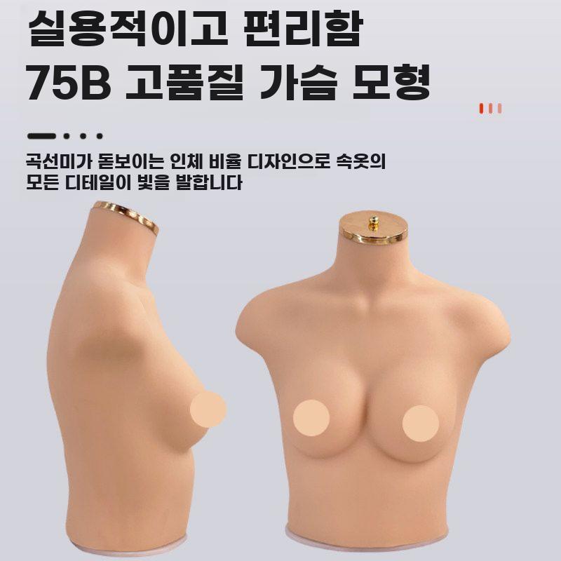 여성 속옷 촬영용 실리콘 상반신 가슴 마네킹 - 상세 이미지 3