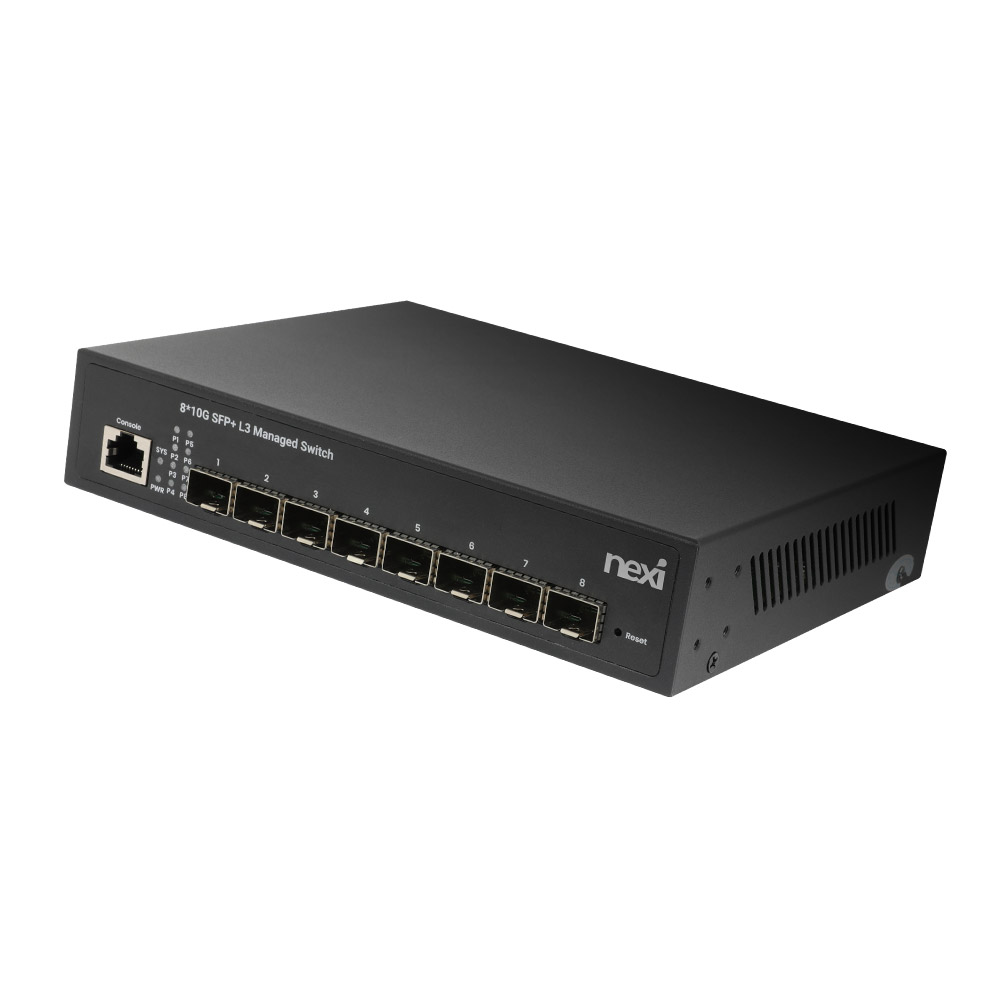 넥시 8포트 SFP+ L3 관리형 10G 스위칭허브 NX-AE3008F-L3 NX1578 - 상품 이미지