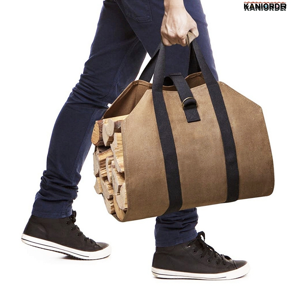 장작 가방 나무 캐리백 캠핑 시골 땔감 운반 불멍 숯불구이 준비 - 상품 이미지
