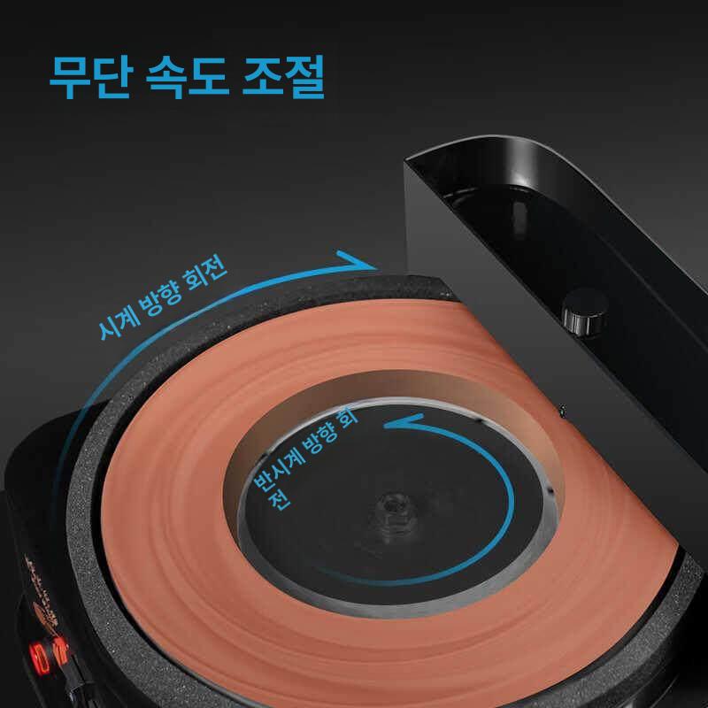 전동 숯돌 칼갈이 연마 검정색 공구 그라인더 숫돌 블랙MD-2 (대형) - 상세 이미지 3