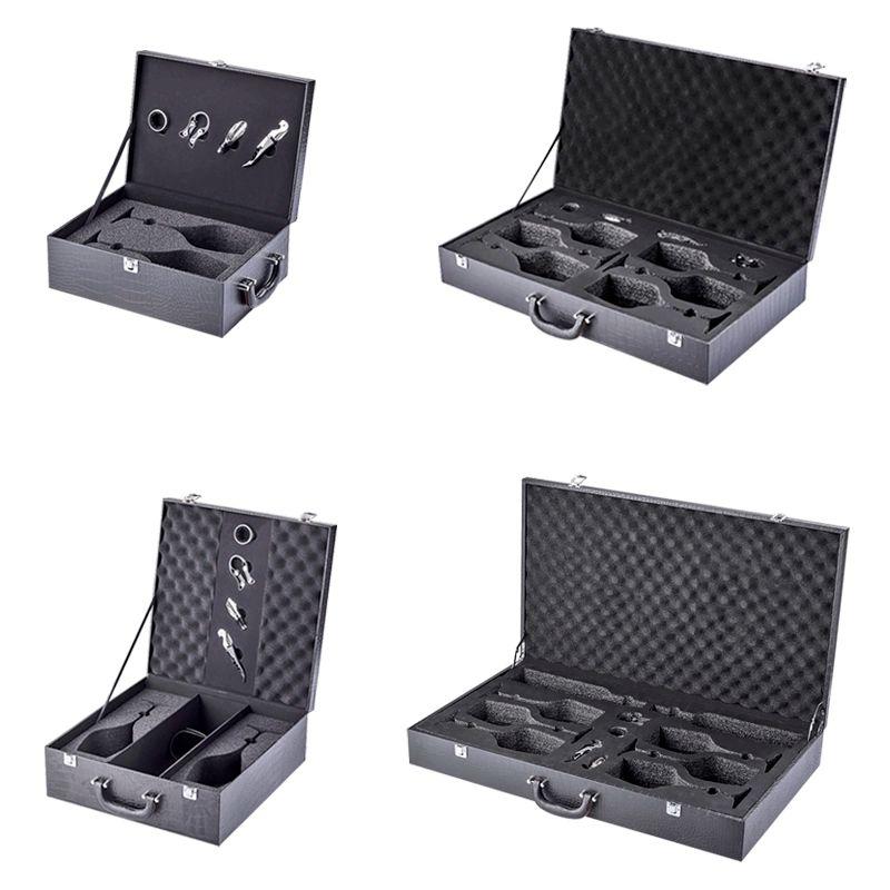 와인 가방 캐리어 알루미늄 위스키 박스 샴페인 하드 고급 액세서리 선물용 와인케이스 가죽 - 상세 이미지 2