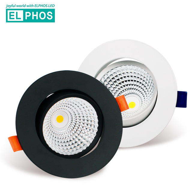 엘포스 LED 다운라이트 집중형 9.5cm(4인치) COB 12W 직회전 매입등 플리커프리 - 상품 이미지