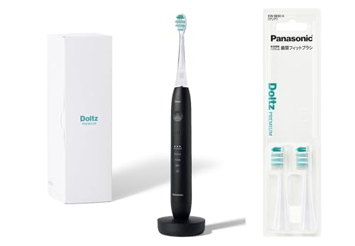 파나소닉(Panasonic) 전동 칫솔 돌츠 EW-DP38-K + 치간 피트 브러시(2개입) EW0830-X