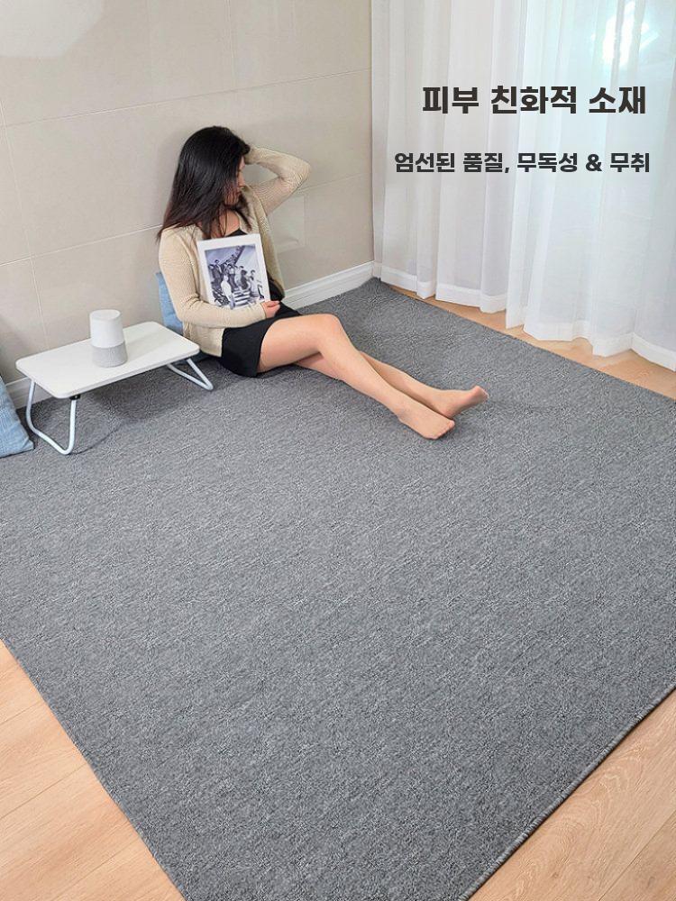 사무실 대형 바닥 카펫 방염 촬영용 배경 매트 재단형 스모크 그레이 1x1m - 상세 이미지 2