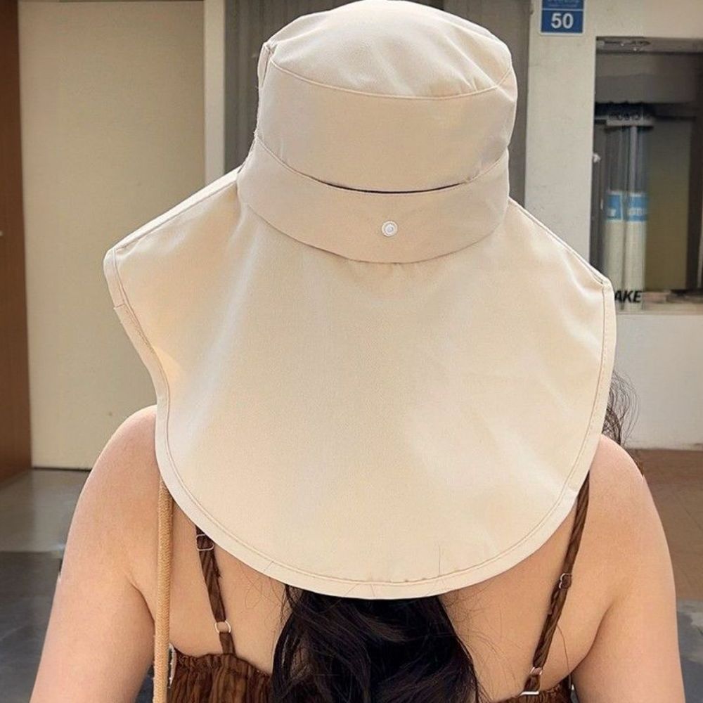 자외선차단버킷햇 넓은챙모자 여성모자 여름 와이드챙 비치 - 상세 이미지 2