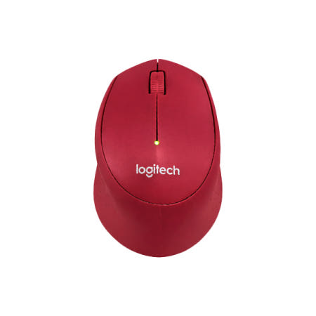 로지텍코리아 M280 인체공학 나노 수신기 무선 마우스 레드