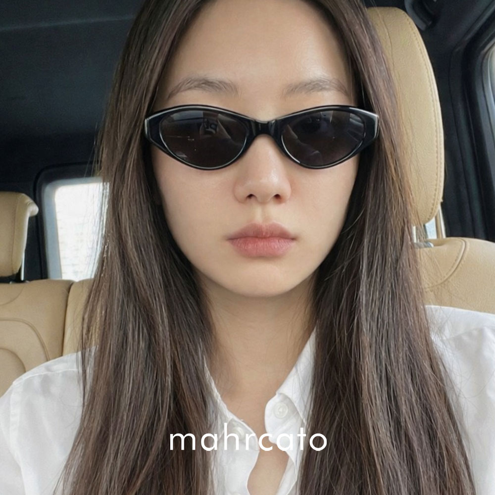 마르카토 스톰 선글라스 storm c001 블랙 캣아이 뿔테 - 상세 이미지 2