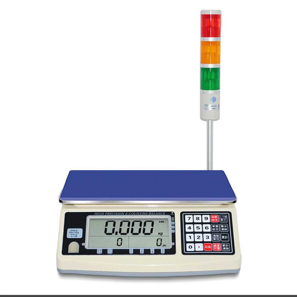 전자 저울 중량선별기 물류 계량 경광등 산업용 측정기 30kg/1g 이미지 6