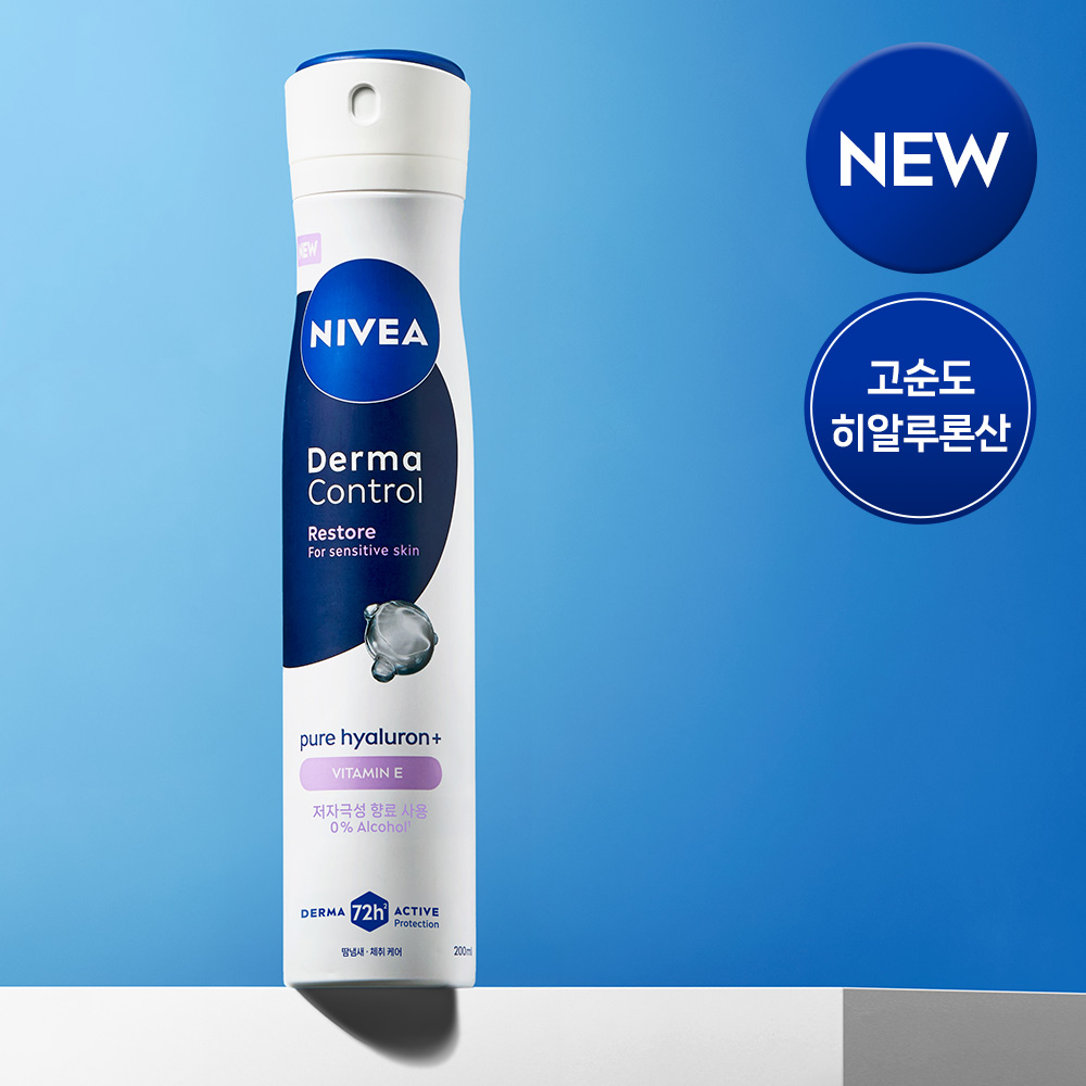 니베아 데오드란트 더마 컨트롤 리스토어 스프레이 200ml, 1개 제품 이미지