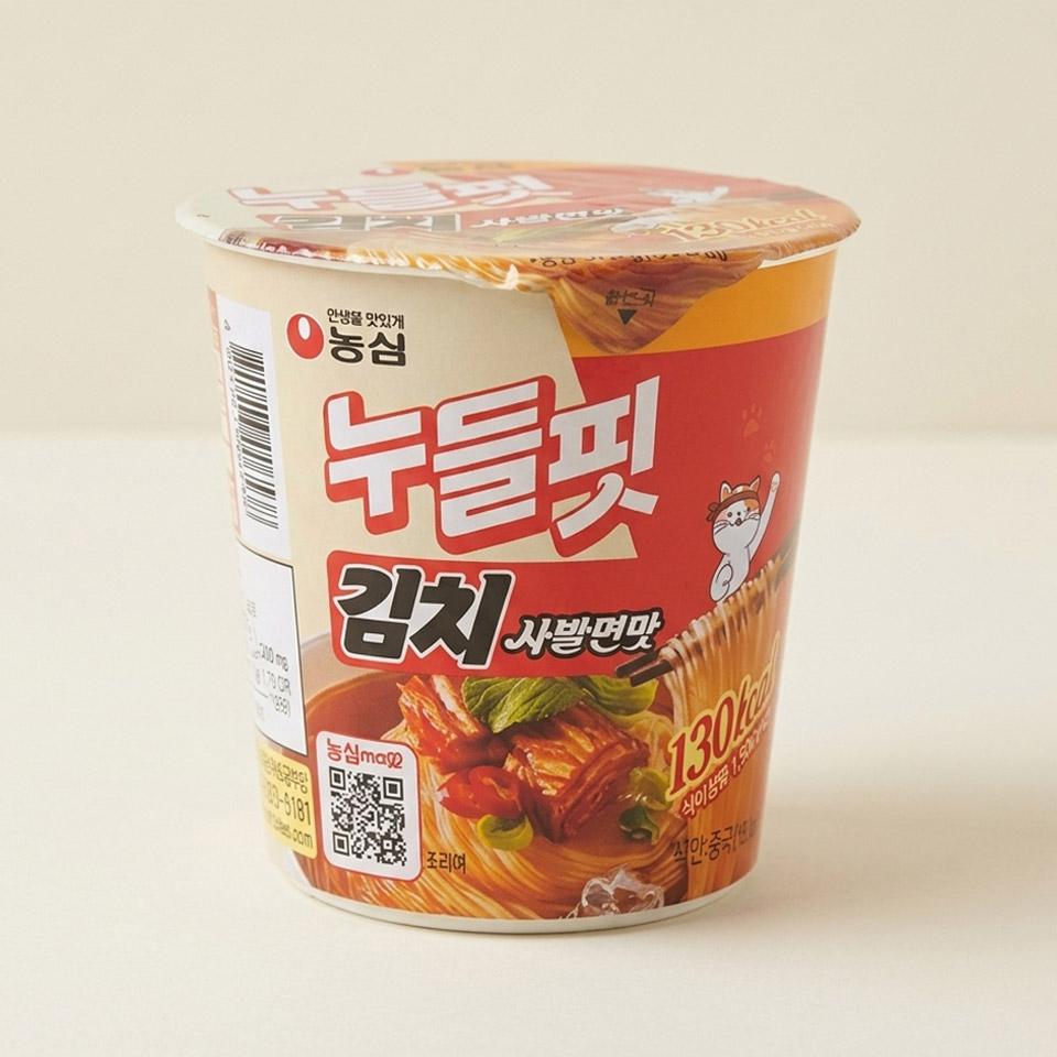 메가마트 농심 누들핏 김치사발면맛 37.5g - 상품 이미지