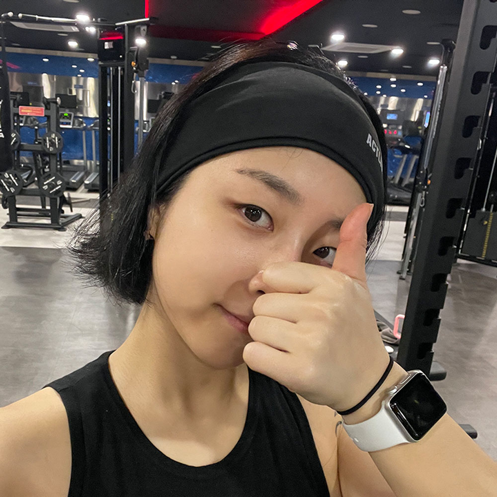 스포츠 운동 러닝 헤어밴드 땀 흡수 쿨 머리띠 테니스 축구 크로스핏 헬스 등산 2개입 - 상세 이미지 2