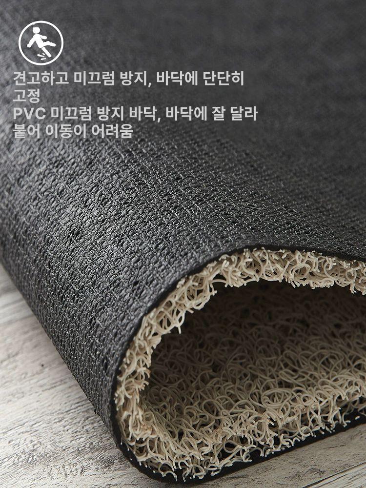 현관코일매트 반달러그 북유럽 반원매트 욕실 빈티지 트래블러 45cmx90cm - 상세 이미지 5