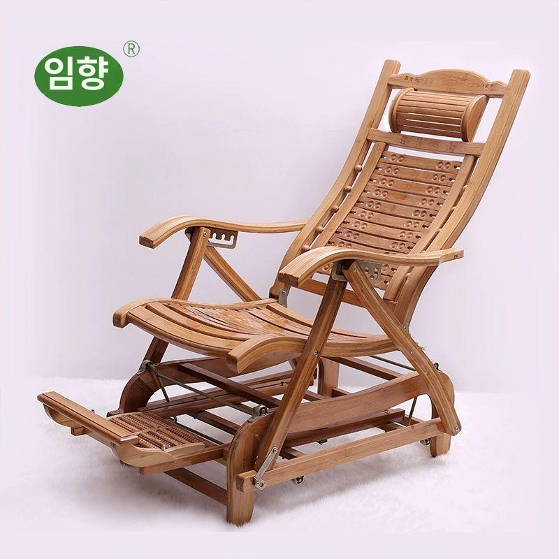 대나무 흔들 의자 무중력 휴식 베란다 발코니 싱글 스윙 복자 디럭스 상금 - 상세 이미지 2