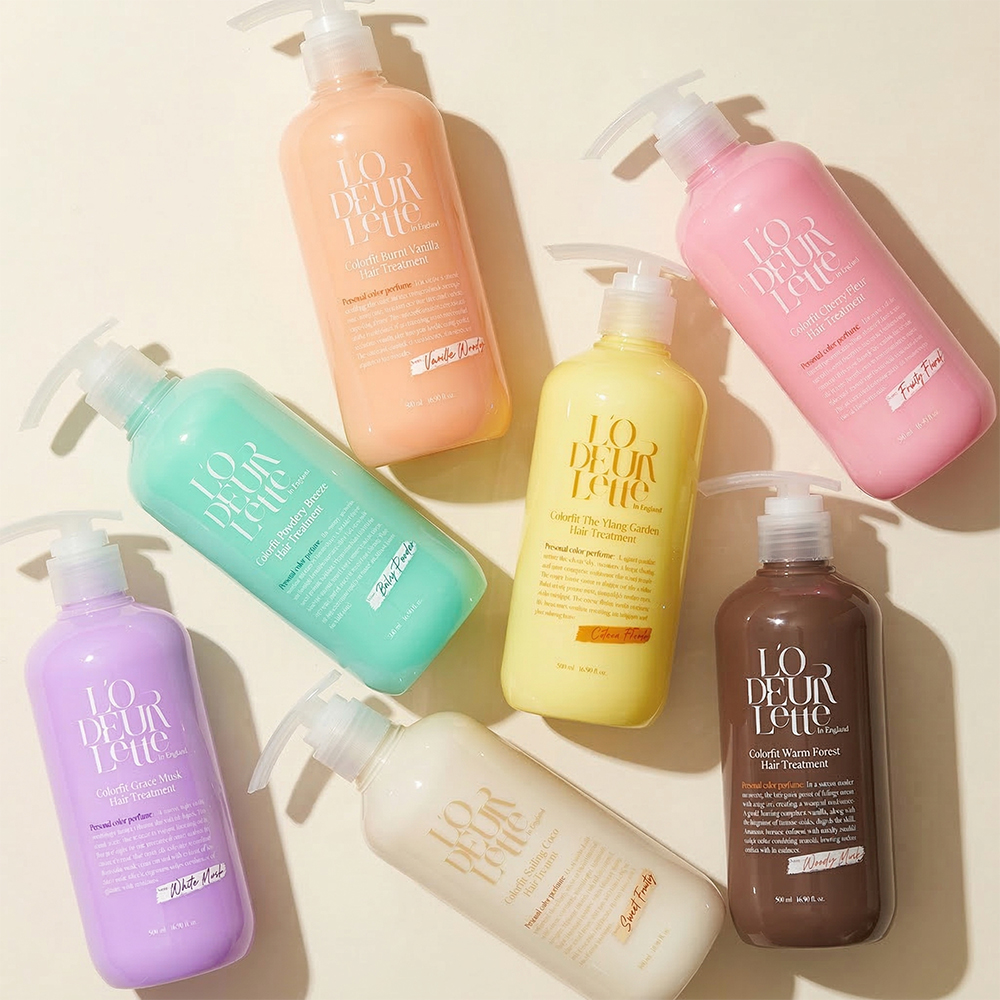 로더렛 컬러핏 퍼퓸 손상모 단백질 헤어 트리트먼트 500ml 1+1 - 상품 이미지