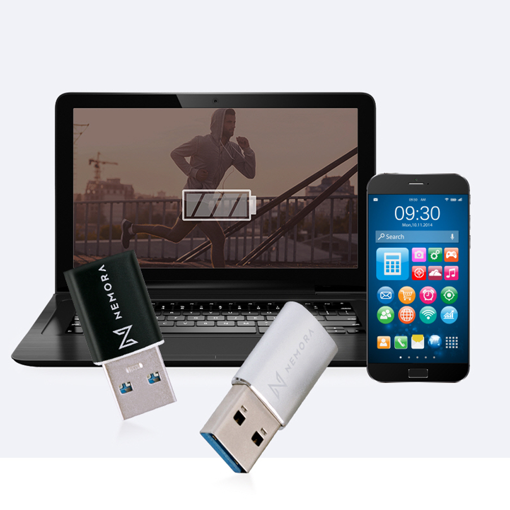 휴대용 C타입 TO USB 3.0 OTG 변환젠더 충전 데이터 전송 5Gbps PC 노트북 - 상품 이미지