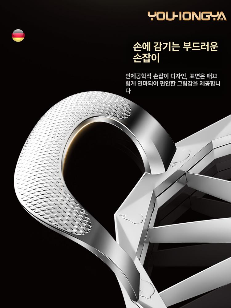 대형 수박 컷팅기 멜론 사과 절단기 스테인레스 과일 호박 슬라이서 자르는칼 자르기 커팅기 - 상세 이미지 5