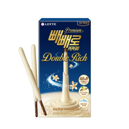 롯데 프리미엄 빼빼로 더블리치 솔티바닐라 40g, 1개