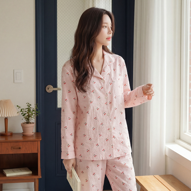 [M~XL] 간절기 파자마 잠옷 11종 감각적인 모던 홈웨어 - 상세 이미지 5