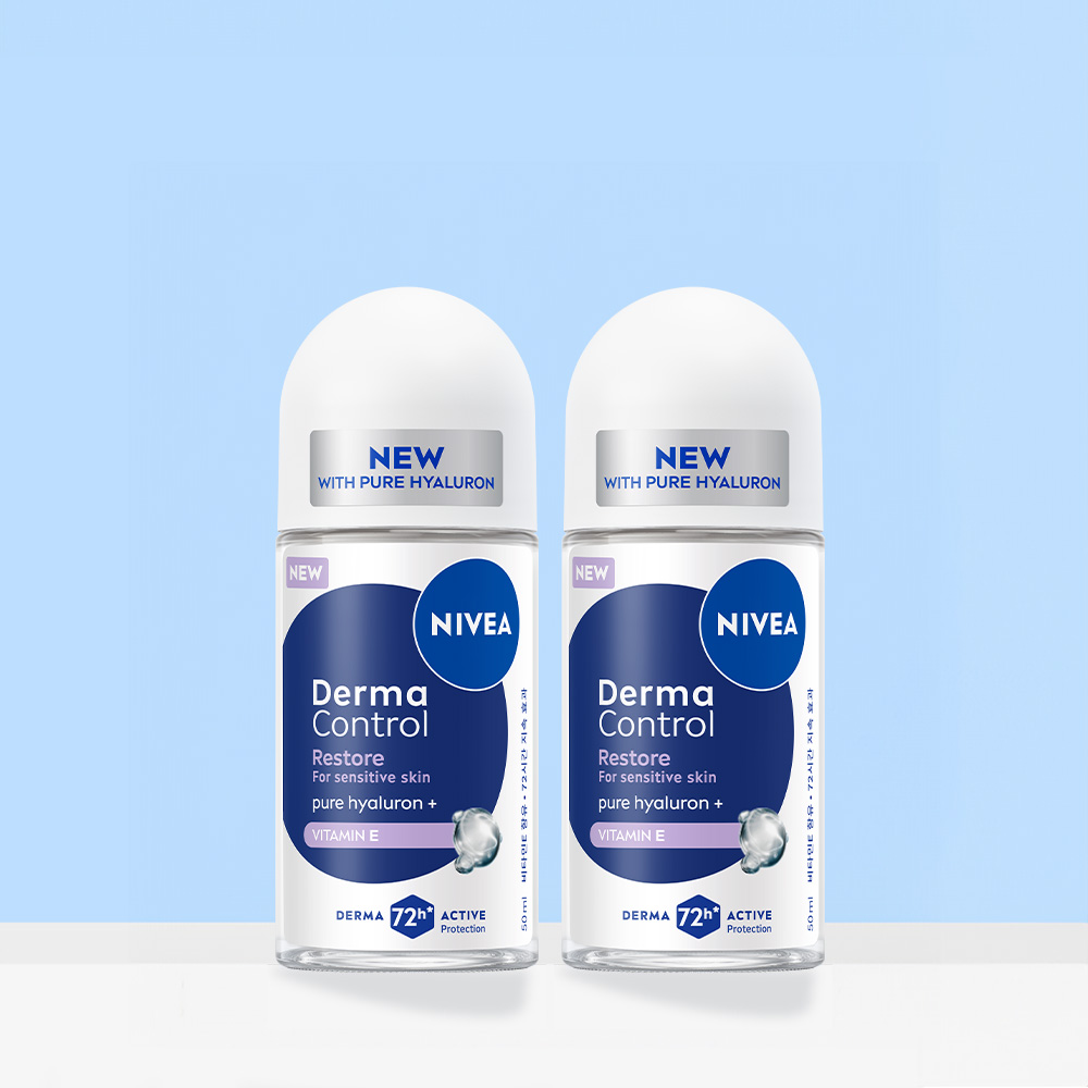 니베아 데오드란트 더마 컨트롤 리스토어 롤온 50ml, 2개 이미지 2