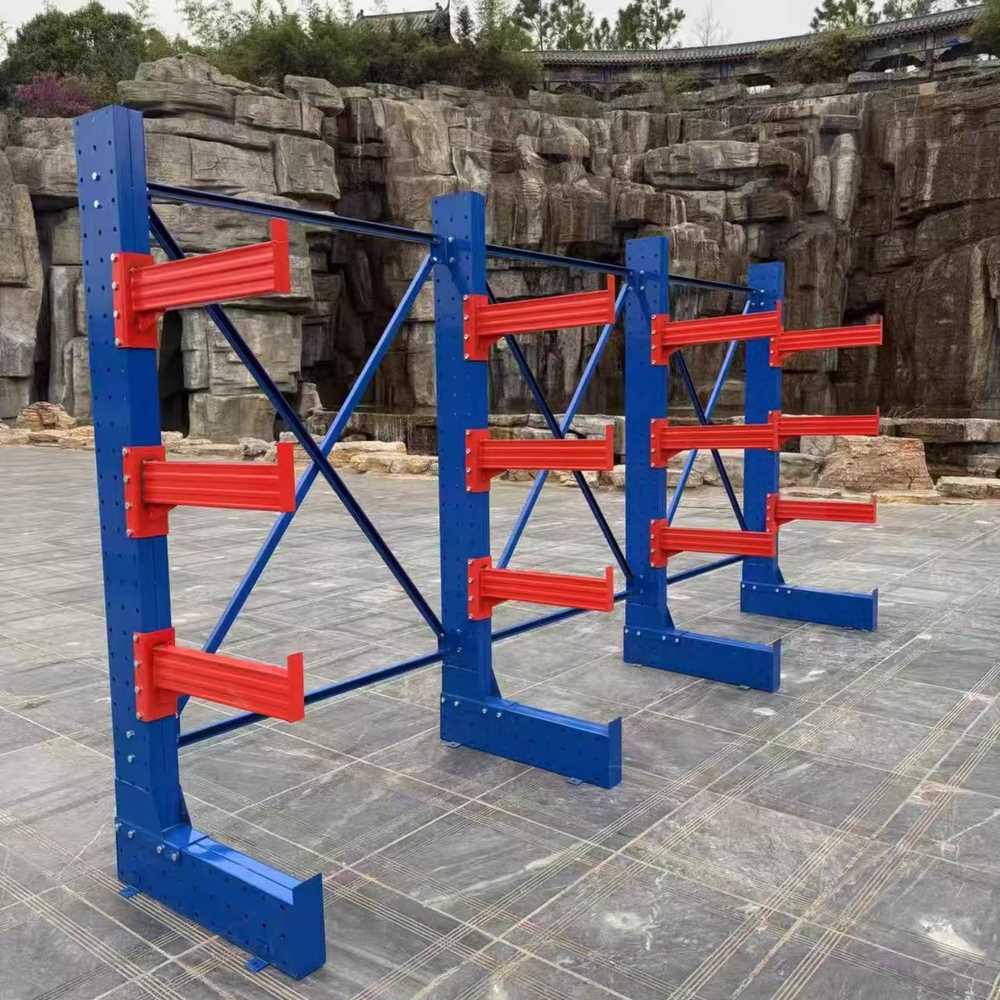 파이프 랙 중장비 자재 공장 철근 지지대 강관 정리대 싱글면 4단/2-3m 적재/단당 600kg - 상세 이미지 3
