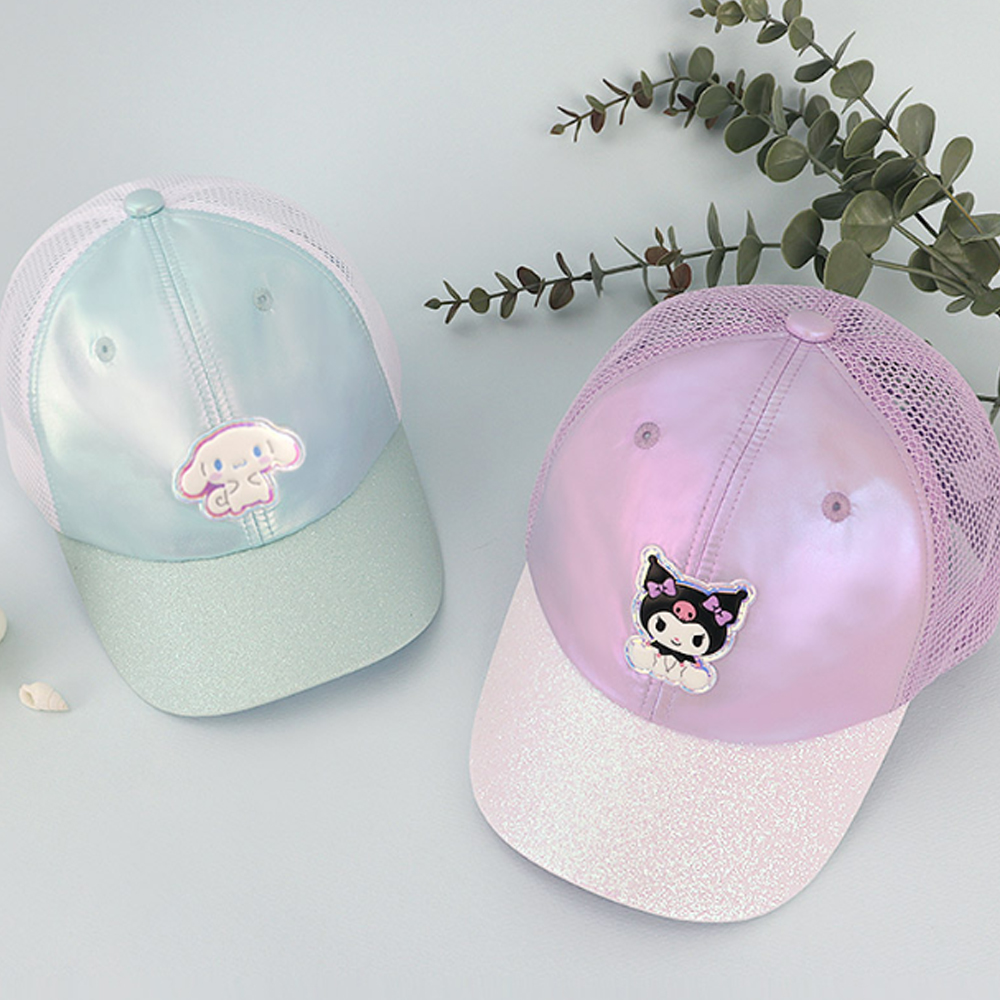 산리오 홀리메쉬 볼캡 시나모롤 쿠로미 여아 유아 어린이 키즈 초등학생 캡모자 여름모자 - 상품 이미지